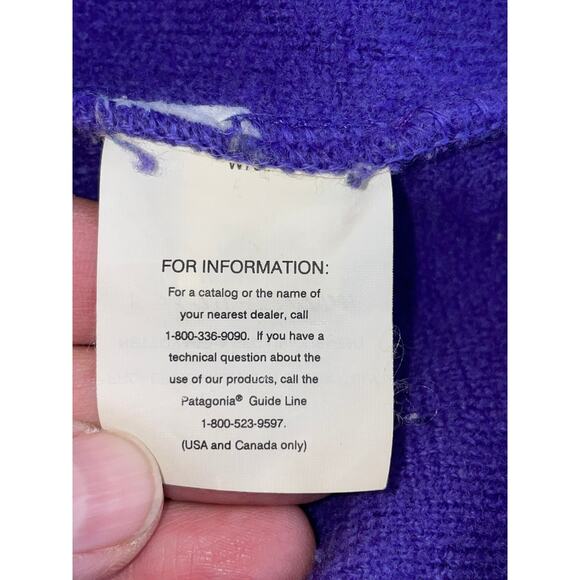 Vintage Patagonia‎ Purple 100% Wool Jacket - Size L - Hong Kong Made - STY51199 - Picture 7 of 12